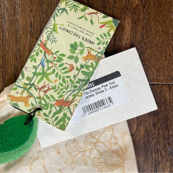 Red Caribou -NWT The Canopy Pink Tint Jersey Dress 3-6M - Picture 3 of 5